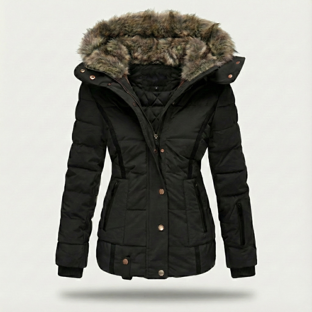 Nora Faux-Fur Lined Fitted Puffer Jacket