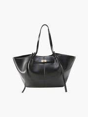 Katharina Structured Black Shopper Bag
