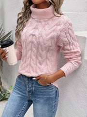 Anna Cotton Turtleneck Sweater