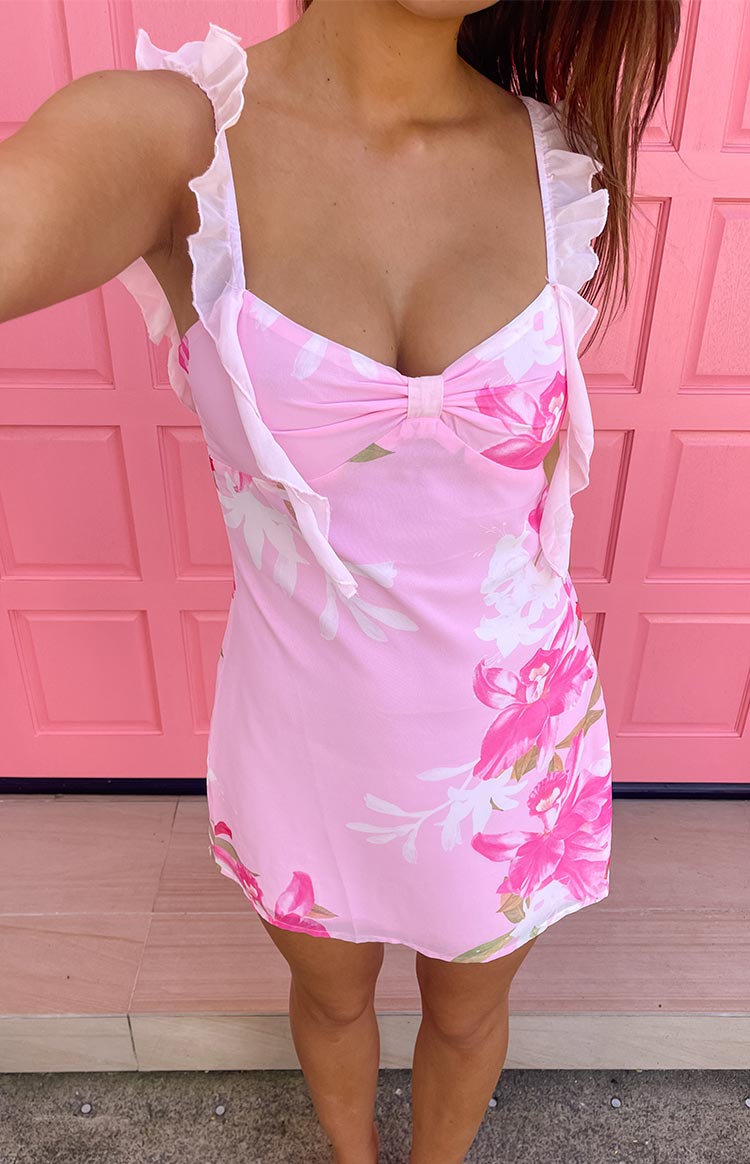 Alva sydney Pink Floral Mini Dress