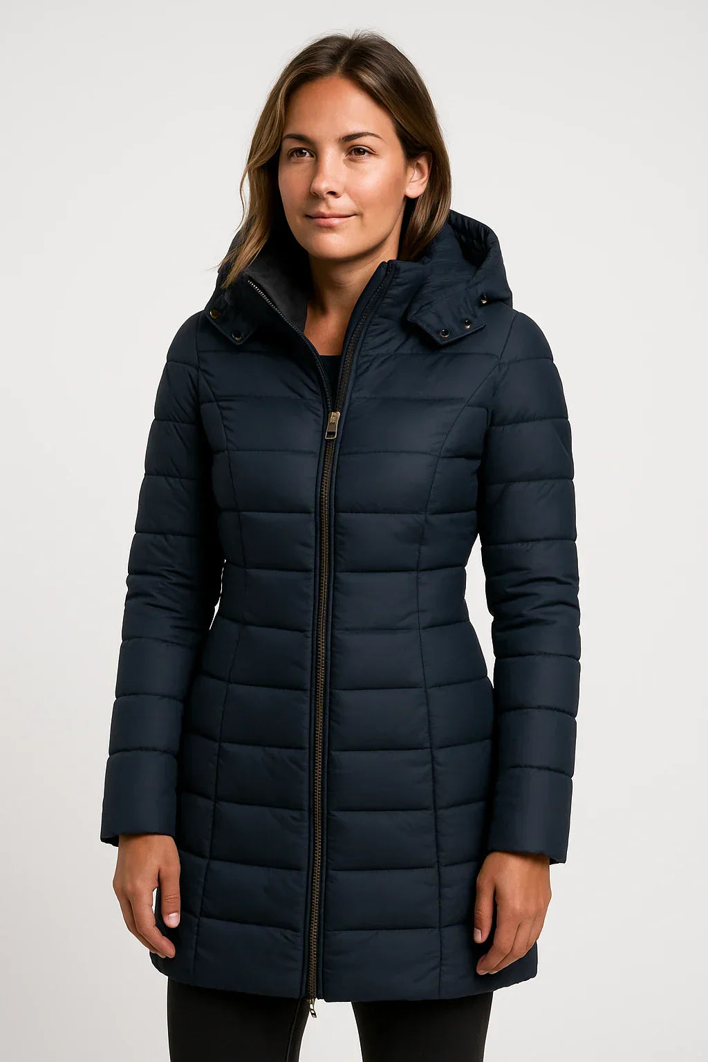 Chloe Quilted Mid-Length Puffer Jacket