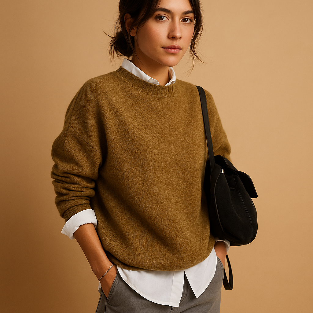 Clara Tailored Wool Knit Jumper