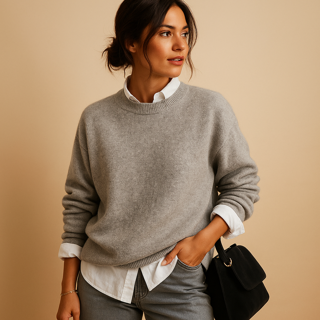 Clara Tailored Wool Knit Jumper