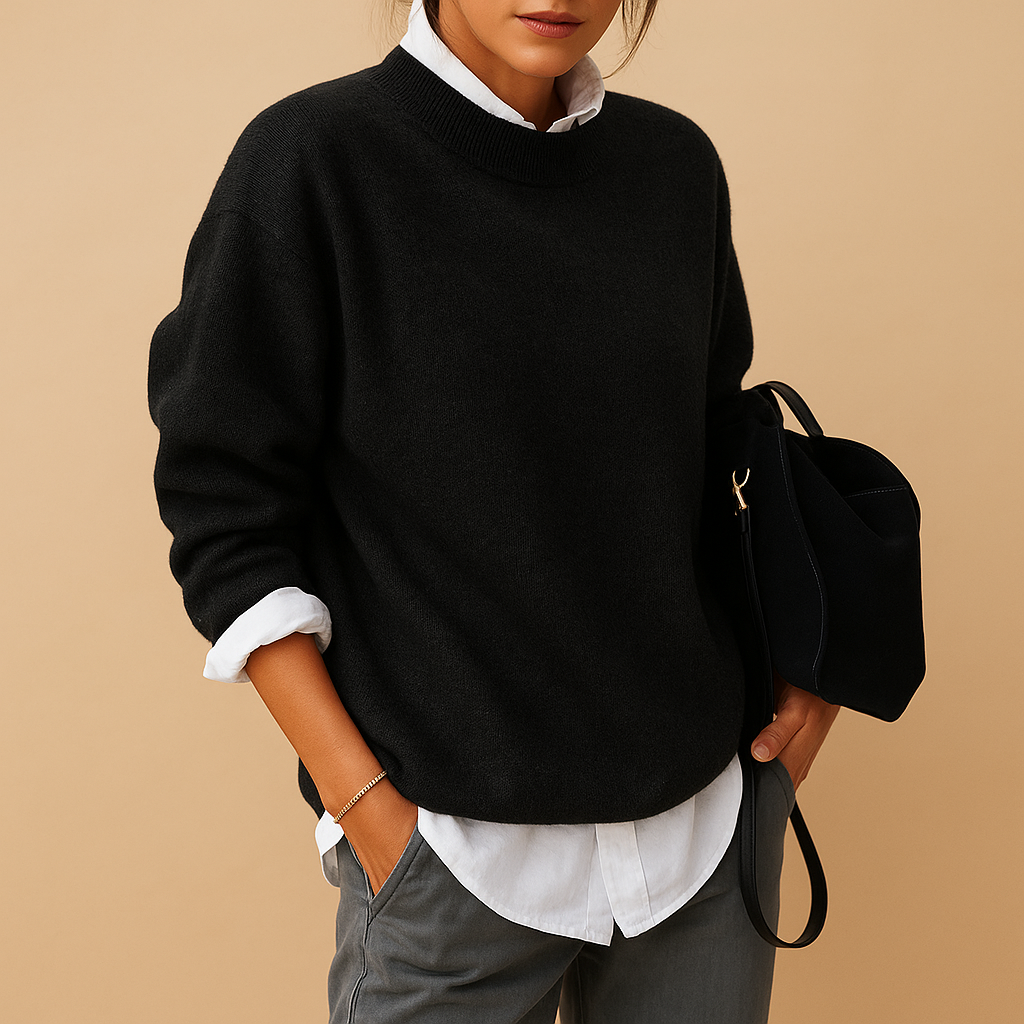 Clara Tailored Wool Knit Jumper