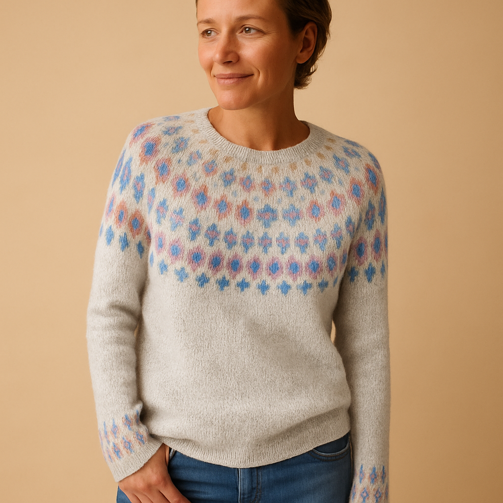 Sophie Patterned Wool-Blend Jumper