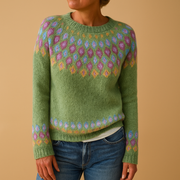 Sophie Patterned Wool-Blend Jumper